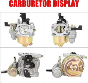 img 1 attached to 🔧 GREHUA Carburetor Upgrade with Air Filter Adapter, Mini Air Filter Jet Kit – Fits Predator 212cc 6.5 Hp Gx160 Gx200 196cc Baja MB200 CT200U BT200X KT196 CT200U-ex – Stage 1 Go Kart Mini Bike Race (Blue)