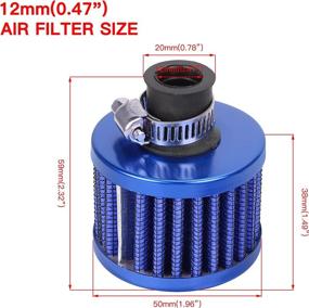 img 2 attached to 🔧 GREHUA Carburetor Upgrade with Air Filter Adapter, Mini Air Filter Jet Kit – Fits Predator 212cc 6.5 Hp Gx160 Gx200 196cc Baja MB200 CT200U BT200X KT196 CT200U-ex – Stage 1 Go Kart Mini Bike Race (Blue)