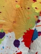 img 1 attached to Creative Colorful Paint Splatter Dress for Girls - Long Sleeve Rainbow Party Dresses by 21KIDS review by Anthony Mangum