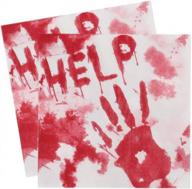 96pcs halloween decorations disposable tableware bloodstained napkins for themed party - pandecor logo