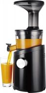 effortlessly healthy: hurom h101 easy clean slow juicer in sleek pearl black design logo