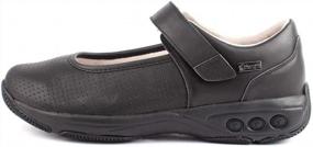 img 3 attached to Therafit Women'S Valentina Mary Jane Shoe: Adjustable For Plantar Fasciitis/Foot Pain Relief