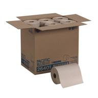 🧻 pacific blue basic recycled paper towel roll (formerly envision) by gp pro (georgia-pacific), brown, 26401, 350 feet per roll, 12 rolls per case логотип