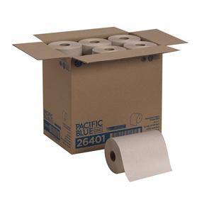 img 4 attached to 🧻 Pacific Blue Basic Recycled Paper Towel Roll (formerly Envision) by GP PRO (Georgia-Pacific), Brown, 26401, 350 Feet Per Roll, 12 Rolls Per Case