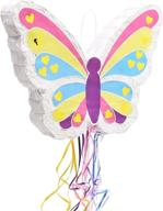small butterfly pinata birthday inches logo
