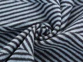 img 1 attached to Stay Cozy And Stylish With Lusm Men’S Striped Wool Scarf In Blue Shade For Winter