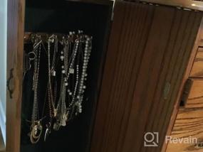 img 7 attached to 25 Hooks Wall Mount Jewelry Organizer - JACKCUBE DESIGN Aesthetic Hanging Necklace Bracelet Holder Shelf With Black Decor MK124B