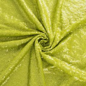 img 4 attached to 3Ft 1Yd Lime Green Sequin Fabric - Perfect For Tablecloths, Runners & More!