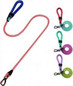 img 4 attached to Reflective Rope Leash With Comfortable Handle For Small, Medium, And Large Dogs - Heavy Duty And Durable ThinkPet Leash