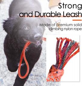 img 3 attached to Reflective Rope Leash With Comfortable Handle For Small, Medium, And Large Dogs - Heavy Duty And Durable ThinkPet Leash