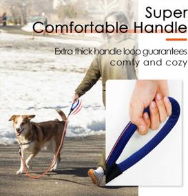 img 2 attached to Reflective Rope Leash With Comfortable Handle For Small, Medium, And Large Dogs - Heavy Duty And Durable ThinkPet Leash