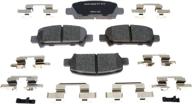 acdelco 14d770ch advantage ceramic rear disc brake pad set - efficient performance and long-lasting durability логотип