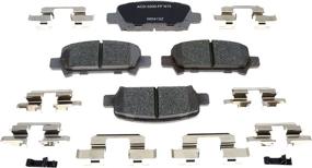 img 1 attached to ACDelco 14D770CH Advantage Ceramic Rear Disc Brake Pad Set - Efficient Performance and Long-Lasting Durability