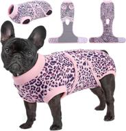 🐾 kuoser dog recovery suit – leopard printed abdominal wound healing vest for pets post-surgery, skin conditions, and cone alternative – prevent licking with comfortable dog onesies logo