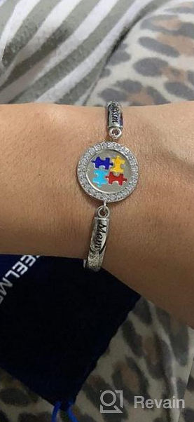 img 1 attached to FEELMEM Autism Awareness Bracelet – A Proud Gift for Autism Grandmas Supporting Autism Speaks and Autism Community review by Marc Sortijas