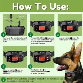 img 2 attached to 🐾 Pawious Wireless Pet Containment System - GPS Dog Fence Training Collar, Rechargeable, 1000-Yard Radius, Shock Collar for Medium and Large Dogs