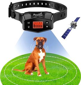 img 4 attached to 🐾 Pawious Wireless Pet Containment System - GPS Dog Fence Training Collar, Rechargeable, 1000-Yard Radius, Shock Collar for Medium and Large Dogs