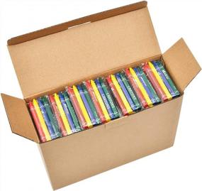 img 4 attached to Get Creative With Madisi Crayons: 150 Bulk Packs Of Regular Size, 4 Vibrant Colors And 600 Counts!