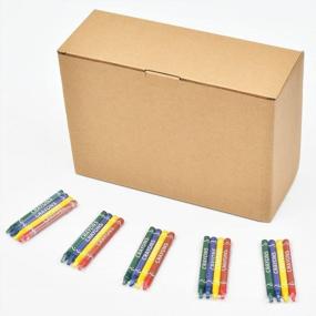 img 3 attached to Get Creative With Madisi Crayons: 150 Bulk Packs Of Regular Size, 4 Vibrant Colors And 600 Counts!