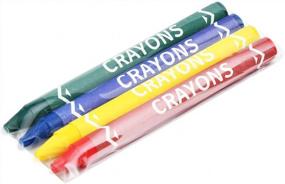 img 1 attached to Get Creative With Madisi Crayons: 150 Bulk Packs Of Regular Size, 4 Vibrant Colors And 600 Counts!
