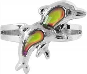 img 2 attached to Experience A World Of Emotions With FOECBIR'S Adjustable Mood Ring Color Rings