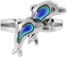 img 4 attached to Experience A World Of Emotions With FOECBIR'S Adjustable Mood Ring Color Rings