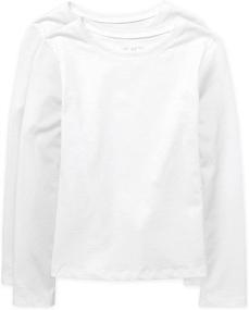 img 3 attached to Childrens Place Sleeve Layering T Shirt Girls' Clothing ~ Tops, Tees & Blouses