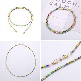 img 3 attached to Colorful Beaded Face Mask Lanyard Chain Strap Holder - Comfortable & Stylish For Women & Kids!