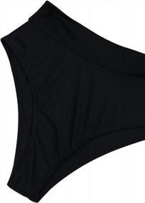 img 1 attached to Flaunt Your Curves With Sovoyontee Women'S Black High Waisted Swimsuit 2 Piece Bikini In XL