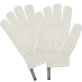 img 4 attached to Set Of 4 Nylon Bath Gloves For Exfoliating Body Scrub, Dead Skin Removal And Spa Experience - Perfect For Men And Women With Hanging Loop For Easy Storage And Light Exfoliation