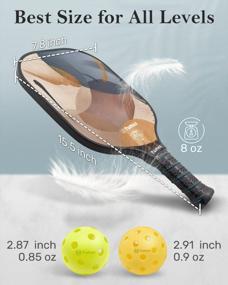 img 1 attached to Tumaz Premium Pickleball Paddles Set - USAPA Approved With Honeycomb Core, Fiberglass Face, And Bonus Accessories Included