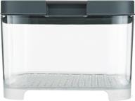 🥬 rubbermaid freshworks countertop food storage produce saver - keep your produce fresh with rubbermaid - 2031845 (clear/grey) логотип