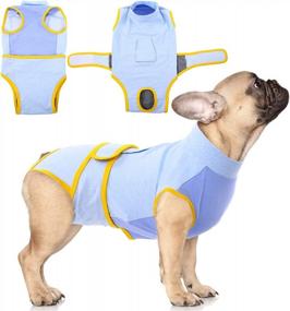 img 4 attached to Post-Surgery Recovery Suit For Dogs: Snuggly Alternative To E-Collars, Neuter Surgisuit Vest For Male And Female Pets Recovering From Abdominal Wounds, Anti-Licking Bodysuits For Post-Op Pet Care