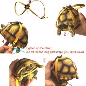 img 1 attached to Leather Harness Tortoise Walking Control Dogs