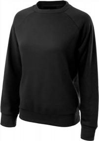 img 3 attached to Soft And Comfortable Women'S Crewneck Fleece Sweatshirt - MixMatchy Basic Pullover