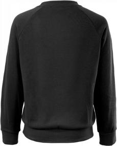 img 2 attached to Soft And Comfortable Women'S Crewneck Fleece Sweatshirt - MixMatchy Basic Pullover