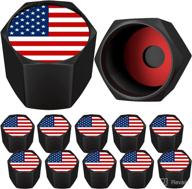 samikiva american flag tire valve stem caps tires & wheels логотип