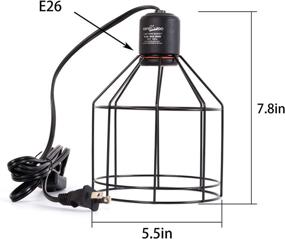 img 3 attached to REPTI ZOO E26 5.5 Inch Deep Reptile Lamp Fixture: Versatile Basking Light for Max 150Watts