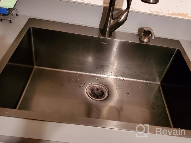 img 1 attached to Drop Sink Kitchen - Sarlai 25" X 22" Stainless Steel Drop In Kitchen Sink 16 Gauge Round Corner Single Bowl Sink Basin RV Bar Prep Sink review by Herve Latreche