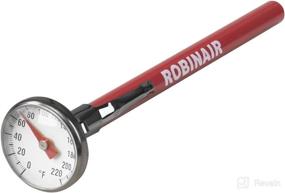 img 1 attached to 🌡️ Robinair 10597 1-Inch Dial Thermometer, Range 0°F to 220°F