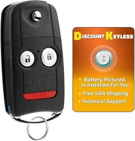 img 3 attached to Genuine N5F0602A1A 3248A-0602A1A Keyless Entry Remote Flip Key for 07-13 Acura MDX & RDX