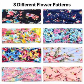 img 1 attached to Boho Headbands For Women - OCATO 8 Pack Of Criss Cross Floral Style Elastic Head Wraps, Ideal For Everyday Wear, Yoga, Workouts, Running, Athletics And Perfect Gift For Teenage Girls And Women
