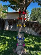 img 1 attached to Perantlb Ninja Tree Climbing Holds For Kids - 6 Ratchet Straps, Outdoor Obstacle Course & Carry Bag! review by Patrick Ceo