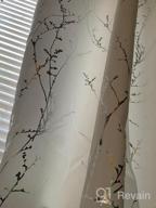 img 1 attached to H.VERSAILTEX Blackout Curtains For Bedroom Foil Print Twig Tree Branch Thermal Insulated Grommet Curtain Drapes Light Blocking Thick Soft Window Curtains For Living 52 X 63 Inch Stone 2 Panels review by Breanna Johnson