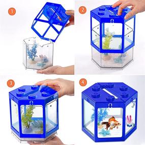 img 2 attached to Aquarium Stackable Hexagonal Goldfish Feeding