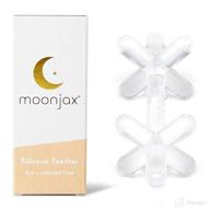 👶 premium moonjax silicone baby teething toys: safe for infants, toddlers, newborns! cpsia certified, dishwasher & sterilizer safe, made in the usa logo