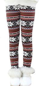 img 4 attached to Fancy Youyee Toddler Christmas Leggings Girls' Clothing ~ Leggings