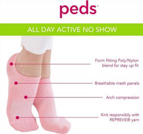 img 3 attached to Women'S All Day Active Liners W/ Repreve Fiber | Peds
