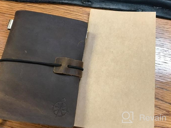img 1 attached to Wander In Style With The A6 Refillable Leather Travel Journal - Perfect For Writers And Travelers! review by April Smith