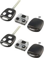 🔑 2-pack keyless entry remote shell case & pad for lexus es300 es330 gs300 gs400 gs430 is300 ls400 ls430 sc430 логотип